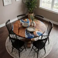 Family Tree - Epoxy Resin Dining Table