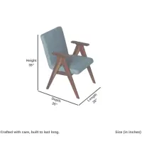 Crata Wooden Upholstered Chair Teak