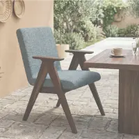 Crata Wooden Upholstered Chair Teak