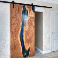 River Design Solid Wood and Epoxy Resin Door