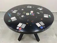 Walnut Wood Epoxy Resin Coffee Table - Coffee Tables