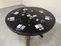 Walnut Wood Epoxy Resin Coffee Table - Coffee Tables