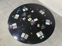 Walnut Wood Epoxy Resin Coffee Table - Coffee Tables