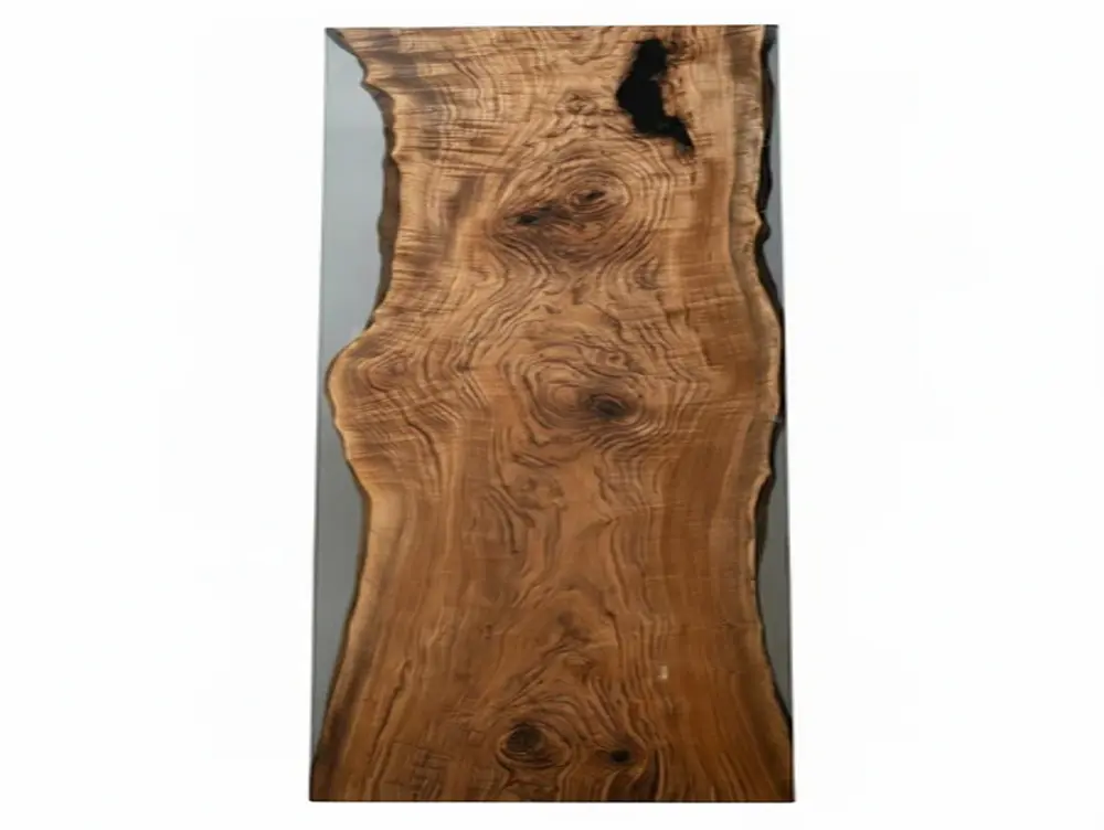 Live Edge Epoxy Resin Dining Table - Dining Table