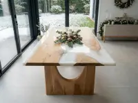 Solid Walnut Epoxy Resin Dining Table - Dining Table