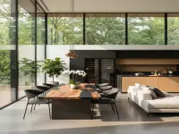 custom-epoxy-resin-dining-table-dual-slab-black-galaxy-6-seater-india-carom-studios