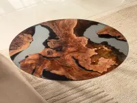 Dual Slab Epoxy Resin River Coffee Table - Coffee Tables