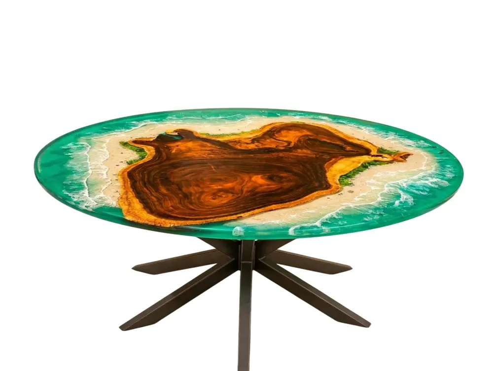3D Galaxy Epoxy Resin Coffee Table - Coffee Tables
