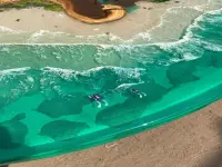 3D Galaxy Epoxy Resin Coffee Table - Coffee Tables