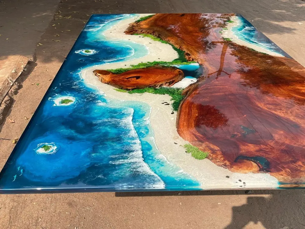epoxy-resin-dining-table-bench-set-live-edge-farmhouse-6-seater-india-carom-studios
