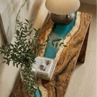 Walnut Undertow console table