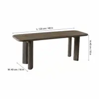 Solid Wood Dining Table 4 Seater Chair & With Bench - Solid Wood Dining Table