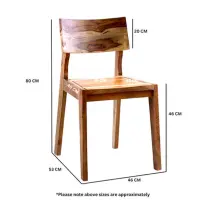Live Edge Dining Table With 6 Seater Chair-Dining Table Set - Solid Wood Dining Table