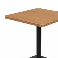 Square Light Oak Café Table - Solid Wood Dining Table
